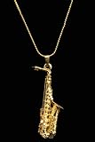 Alto Sax Necklace - Gold - B001JSQYP2
