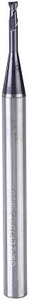 Tritop 5 Pcs GM-2EP-D1.5-M08 Tiain Coated Tungsten Carbide Alloy 2 Flute Long Neck Square Head End Mill Suit For 50HRC 1.5MM 5Pcs/Lot