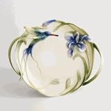 Franz Porcelain Long tail hummingbird tidbit dish