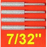 7 32 DIAMOND CHAINSAW SHARPENER BURR 1 8 Shank , 4 Pack by Unknown