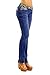 VIRGIN ONLY Women's Slim Fit Low Rise Straight Leg Denim Jeans
