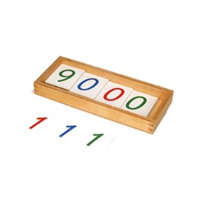 Montessori Zahlenkarten aus papier