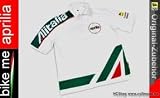 Aprilia Racing Team Alitalia White Zip Polo Shirt - Size Medium
