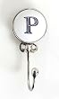 Monogram Ceramic Wall and Jewelry Hook - P