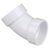 Buy NIBCO 4806 Series PVC DWV Pipe Fitting, 45 Degree Elbow, Hub