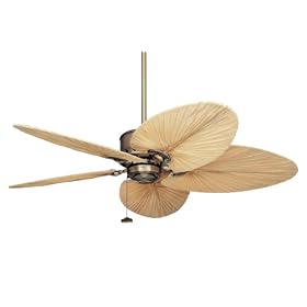 Emerson CF2000AB Maui Bay Indoor Outdoor Ceiling Fan, 52-Inch or 80-Inch Blade Span, Antique Brass Finish by Emerson