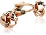 Rose-Gold Tone Knot Cufflinks by Cuff-Daddy