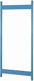Lyon BB63183 Steel Upright Assembly with Braces and Posts for Bulk Storage Rack, 18 Depth x 72 Height, Wedgewood Blue