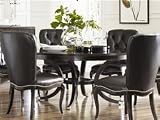 American Drew Sonata Round Formal Dining Table in Dark Merlot Finish