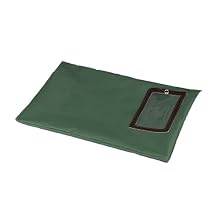 PM Company Flat Dark Green Transit Sack, 14 Inches Width x 11 Inches Height (04648)
