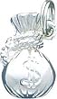 Sterling Silver Money Bag Charm