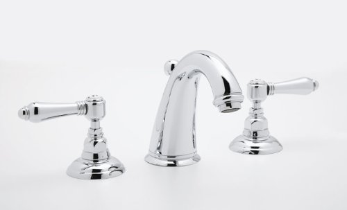 Rohl A2108XMTCB, Rohl Bathroom Faucets, San Julio C-Spout 3-Hole Widespread - Tuscan Brass