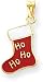 Christmas Stocking Charm, 14K Yellow Gold