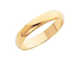 Ladies 4mm Wedding Band in 14K Yellow Gold