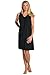 Fishers Finery Women's EcoFabric Sleeveless Nightgown; Tagless (Black, M)