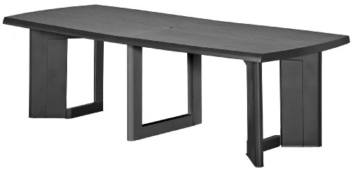 Allibert 181425 Tisch New York 260 table, rechteckig, Kunststoff, anthrazit Reviews