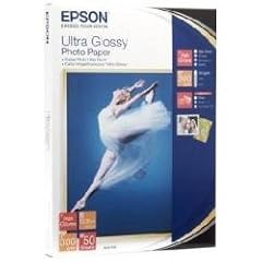 Epson C13S041944 Ultra Glossy Photopapier Inkjet 300g/m2 130x180 mm 50 Blatt Pack