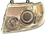 2003 Ford Expedition Chrome Housing with Halo LED Angel Eye Projector Headlight