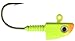 Lunker City LunkerGrip 4/0 HD Pro Fin-S Jig Head, 3 per Pack (Chartreuse Orange Throat, 1/2)