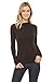 ALYGNE Womens Basic Long Sleeve Mockneck Layer Shirt