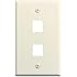 OnQ / Legrand WP3402LA25 1Gang, 2Port Wall Plate (25 pack), Light Almond
