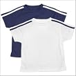 Boys Poly Pique Shoulder Stripe Tee