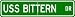 USS BITTERN MHC 43 Street Sign - Navy Ship Gift Sailor