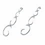 Fossil Stainless Steel JF81477 Ladies Swirl Drop Earrings