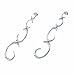 Fossil Stainless Steel JF81477 Ladies Swirl Drop Earrings