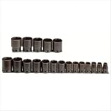 Stanley Proto J74106 19 Piece 6 Point 1/2 Drive Impact Socket Set