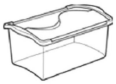 7QT Hinged Lid Stor Box, Sold By Pack Of 6 Only...