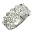 Women's Classic Line Clear Swarovski Crystal Rhodium Ring, Size: 5-9 Women's Classic Line Clear Swarovski Crystal Rhodium Ring, Size: 5-9