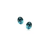 Blue Crystal Studs Earrings Used Swarovski Crystals