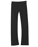 Plus Size Solid Black Yoga Pants