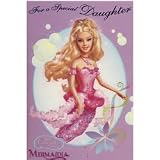 Review Barbie  / Barbie Mermaidia Daughter Birthday Card 142334w