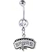 NBA San Antonio SPURS Crystalline Gem Belly Ring