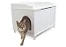 Designer Catbox Litter Box Enclosure in White