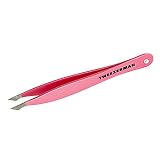 Tweezerman Crystal Pink Point Slant Tweezers