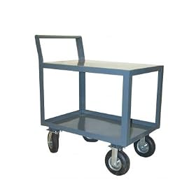 Milwaukee Hand Trucks 48968 Welded Stock Cart With 8 Inch Pneumatic Casters