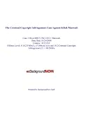 The Criminal Copyright Infringement Case Against Kifah Maswadi: Case 1:08-cr-00037-TSE USA v. Maswadi