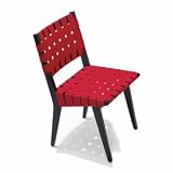 Knoll Risom Side Chair with Webbed Back and Seat