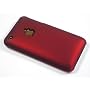 RED hard-back case + screen protector - for iPhone 3G