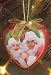 I LOVE LUCY Lucille Ball & Desi Arnaz Santa Heart Christmas ORNAMENT New Gift