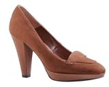 Produkt-Bild: Pumps von David Braun aus Veloursleder in Cognac