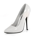 6 Inch Sexy High Heel White Shoe Classic Pump