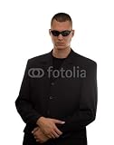 Wallmonkeys Peel and Stick Wall Decals - Secret Agent with Glasses Studio Isolated - Removable Graphic