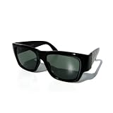 Celebrity Cool Vintage 80's BLACK RATTI Style Square Wayfarer Retro Sunglasses / Mens & Womens (Similar-Looking to Persol Ratti 402/69218 as seen on Don Johnson and Jack Nicholson)