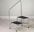 CLINTON BARIATRIC STEP STOOLS T-6842 w/ handrail Item# T-6850