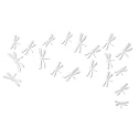 Umbra Wallflutter Wall Decor Dragonflies, White, Set of 20