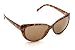 Zoom Boulevard Cat Eye-Style Plastic Frame Sunglasses, Retro Tortoise Frame/Brown Lens
